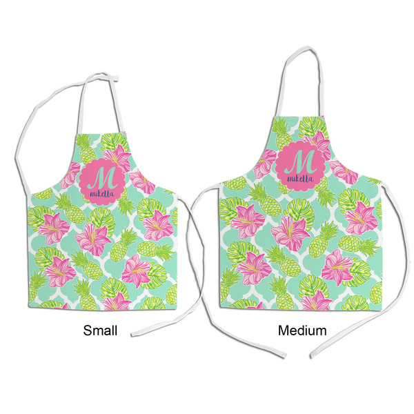 Preppy Hibiscus Kid's Aprons - Comparison
