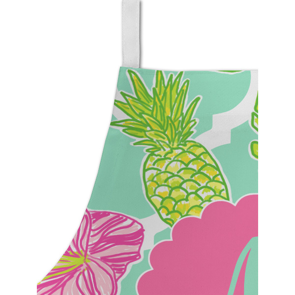 Preppy Hibiscus Kid's Aprons - Detail