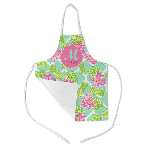 Preppy Hibiscus Kid's Aprons - Medium - Main (med/lrg)