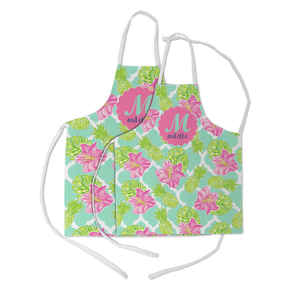 Preppy Hibiscus Kid's Aprons - Parent - Main