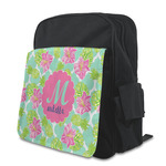 Preppy Hibiscus Preschool Backpack (Personalized)