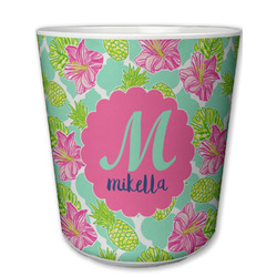 Preppy Hibiscus Plastic Tumbler 6oz (Personalized)