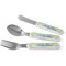 Preppy Hibiscus Kid's Flatware (Personalized)