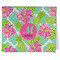 Preppy Hibiscus Kitchen Towel - Poly Cotton w/ Name and Initial