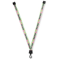 Preppy Hibiscus Lanyard (Personalized)