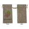 Preppy Hibiscus Large Burlap Gift Bags - Front Approval