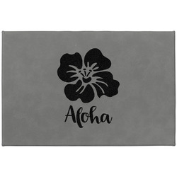 Preppy Hibiscus Large Gift Box w/ Engraved Leather Lid (Personalized)