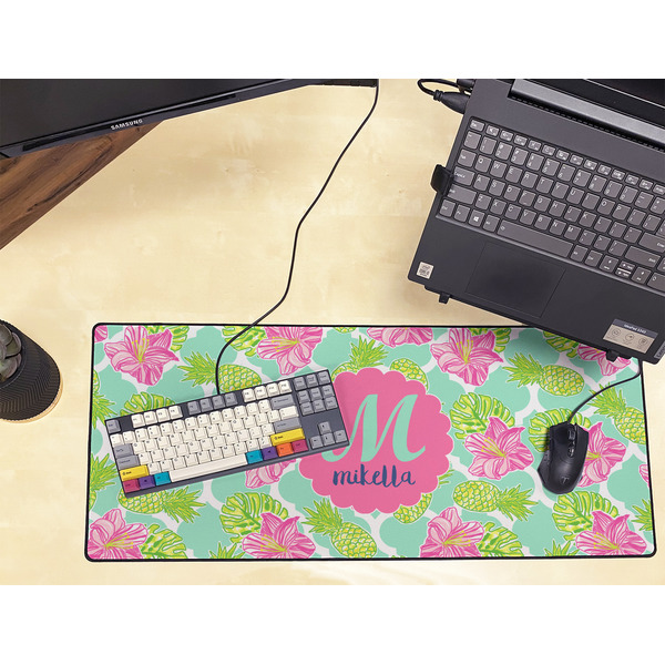 Preppy Hibiscus Large Gaming Mats - LIFESTYLE