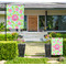 Preppy Hibiscus Large Garden Flag - Single Sided (Personalized)
