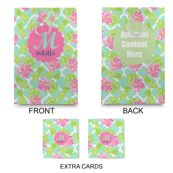 Preppy Hibiscus Large Gift Bag - Approval