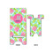 Preppy Hibiscus Large Phone Stand - Front & Back
