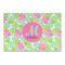 Preppy Hibiscus Large Rectangle Car Magnets- Front/Main/Approval