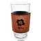 Preppy Hibiscus Laserable Leatherette Mug Sleeve - In pint glass for bar