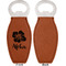 Preppy Hibiscus Leather Bar Bottle Opener - Front and Back (single sided)