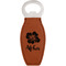 Preppy Hibiscus Leatherette Bottle Opener (Personalized)
