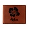 Preppy Hibiscus Leatherette Bifold Wallet (Personalized)