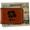 Preppy Hibiscus Leatherette Magnetic Money Clip (Personalized)