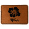 Preppy Hibiscus Leatherette Patches - Rectangle