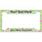 Preppy Hibiscus License Plate Frame - Style A