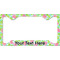 Preppy Hibiscus License Plate Frame - Style C