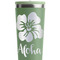 Preppy Hibiscus Light Green RTIC Everyday Tumbler - 28 oz. - Close Up