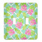 Preppy Hibiscus Light Switch Cover (2 Toggle Plate)