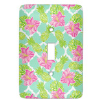 Preppy Hibiscus Light Switch Cover (Single Toggle)