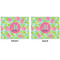 Preppy Hibiscus Linen Placemat - APPROVAL (double sided)