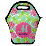 Preppy Hibiscus Lunch Bag w/ Name and Initial