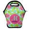 Preppy Hibiscus Lunch Bag - Front