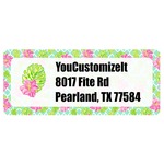 Preppy Hibiscus Return Address Labels (Personalized)