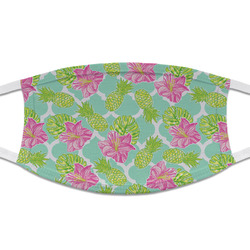 Preppy Hibiscus Cloth Face Mask (T-Shirt Fabric)