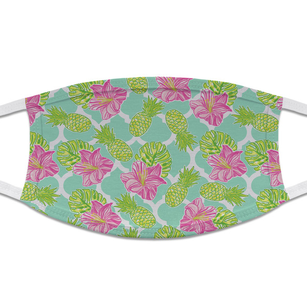Custom Preppy Hibiscus Cloth Face Mask (T-Shirt Fabric)