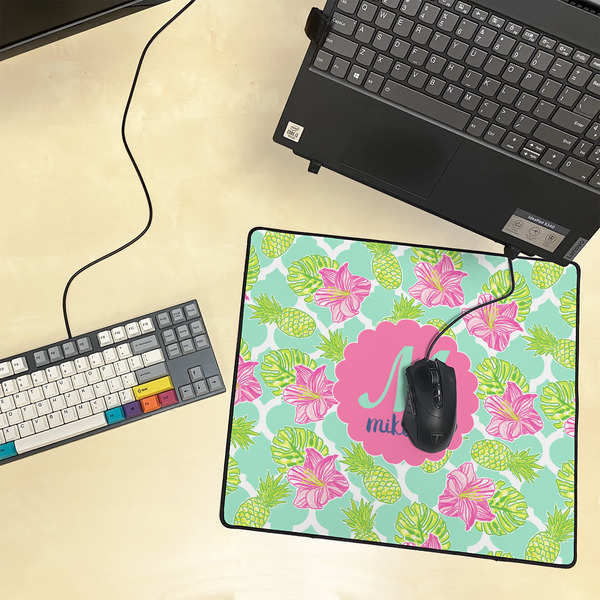 Preppy Hibiscus Medium Gaming Mats - LIFESTYLE