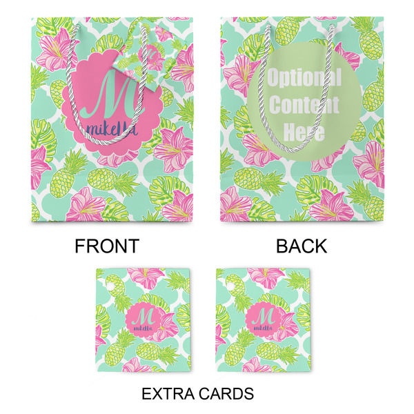 Preppy Hibiscus Medium Gift Bag - Approval