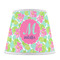 Preppy Hibiscus Poly Film Empire Lampshade - Front View