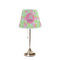 Preppy Hibiscus Poly Film Empire Lampshade - On Stand