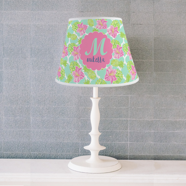 Preppy Hibiscus Poly Film Empire Lampshade - Lifestyle