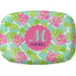 Preppy Hibiscus Melamine Platter (Personalized)