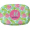Preppy Hibiscus Melamine Platter (Personalized)