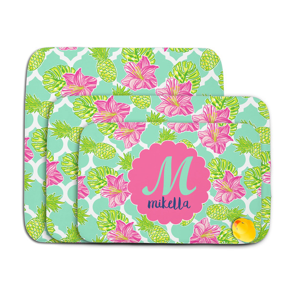 Preppy Hibiscus Memory Foam Bath Mat - MAIN PARENT