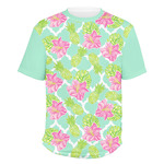 Preppy Hibiscus Men's Crew T-Shirt