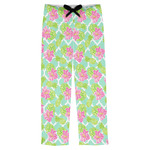 Preppy Hibiscus Mens Pajama Pants - M