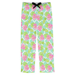 Preppy Hibiscus Mens Pajama Pants - 2XL (Personalized)