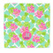 Preppy Hibiscus Microfiber Dish Rag - Front/Approval