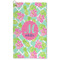 Preppy Hibiscus Microfiber Golf Towel - Large (Personalized)