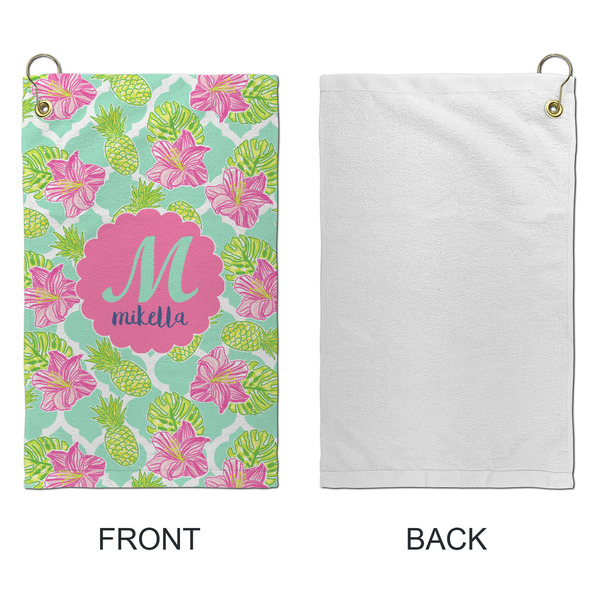 Preppy Hibiscus Microfiber Golf Towels - Small - APPROVAL