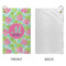 Preppy Hibiscus Microfiber Golf Towels - Small - APPROVAL