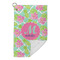 Preppy Hibiscus Microfiber Golf Towels Small - FRONT FOLDED