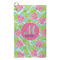 Preppy Hibiscus Microfiber Golf Towel - Small (Personalized)